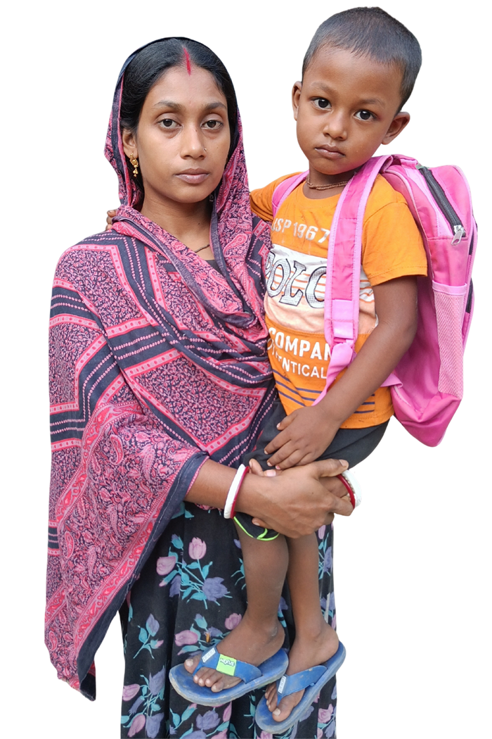 A mother and her child in Bangladesh